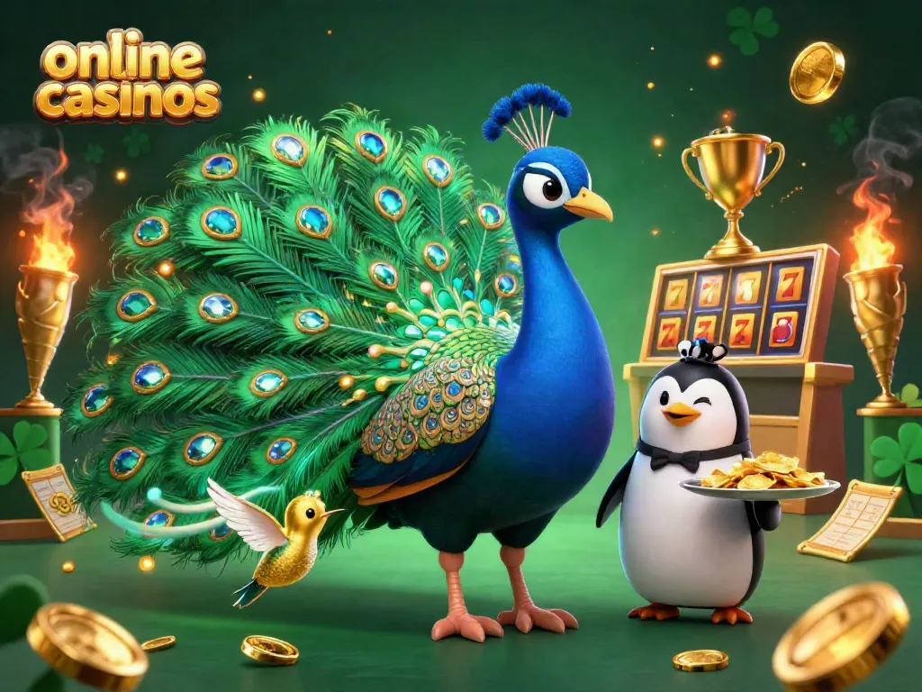 Experience thrilling online casinos with vibrant characters and exciting game elements.