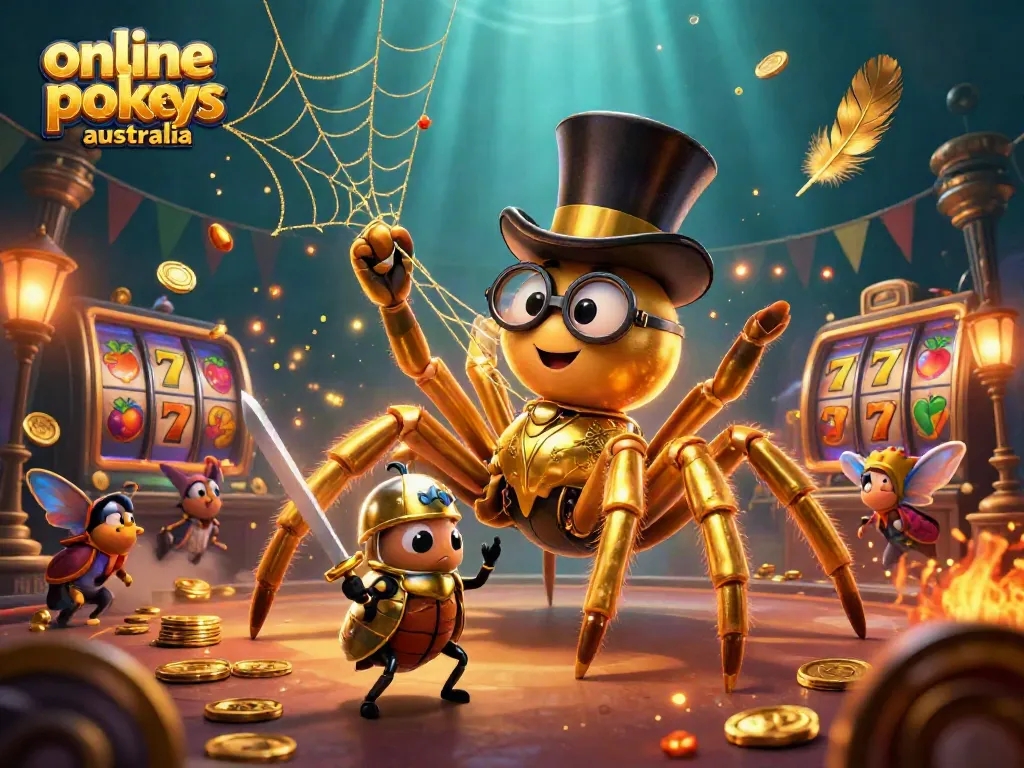 Engage in thrilling gameplay with online pokies australia featuring vibrant characters, reels, and cascading elements.