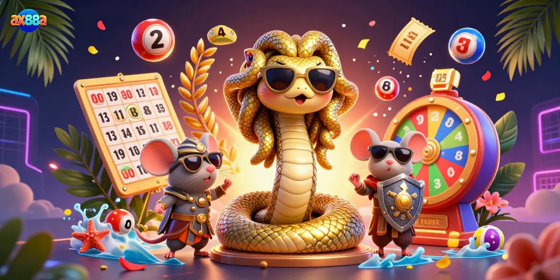 Experience thrilling wins at ax88a with Medusa and a warrior mouse amidst colorful lottery games.