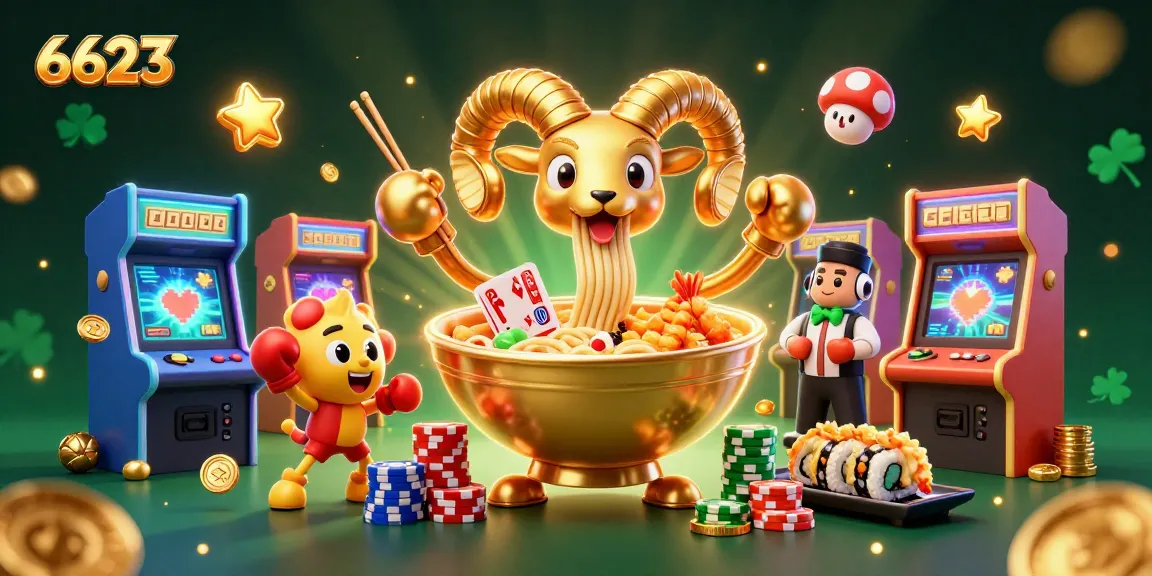 Engage in thrilling gameplay with 6623's mobile app featuring vibrant characters and dynamic casino elements.