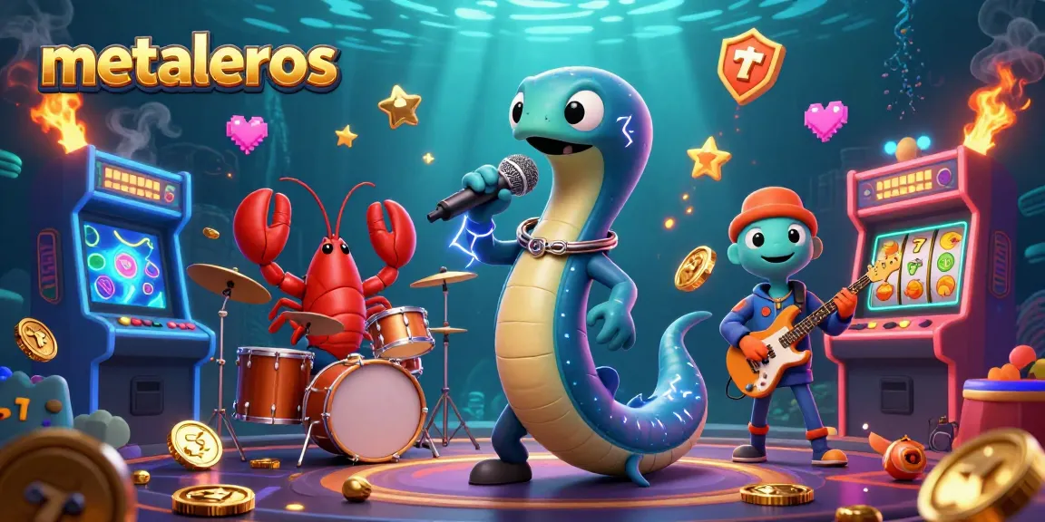 Melepaskan kesenangan bermain di kasino bawah air dengan metaleros, ikan belut DJ tampil hidup dengan efek petir.